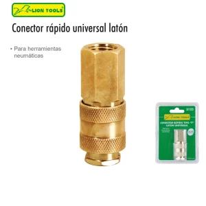 Conector rapido universal lat?n tipo «F» 1/4″ NTP