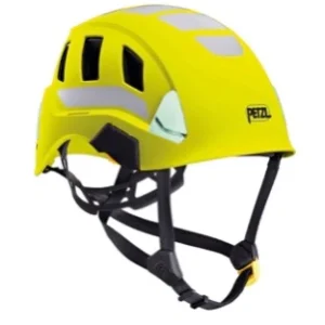 CASCO LIGERO VENTILADO Y DE ALTA VISIBILIDAD COLOR AMARILLO PETZL -  STRATO VENT HI-VIZ