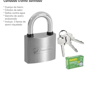 CANDADO SATINADO 30 mm LION TOOLS