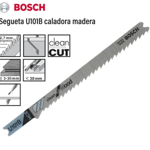 Segueta para caladora U101B corte de madera