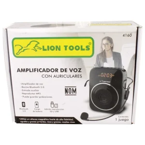 Amplificador de voz con audífonos y microfono