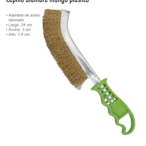 Cepillo alambre mango pl?stico  10″ mango pl?stico