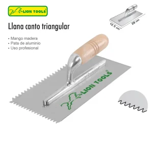 Llana dentado triangular  10 remaches