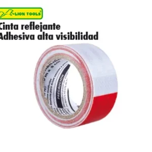 Cinta reflejante adhesiva alta visibilidad  rojo/blanco 10 m