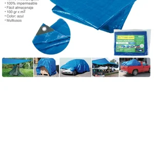 Lona ligera azul  6 x 6 m
