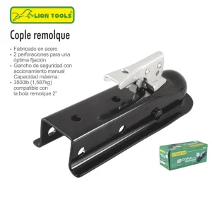 Acople remolque  2″ x 2″