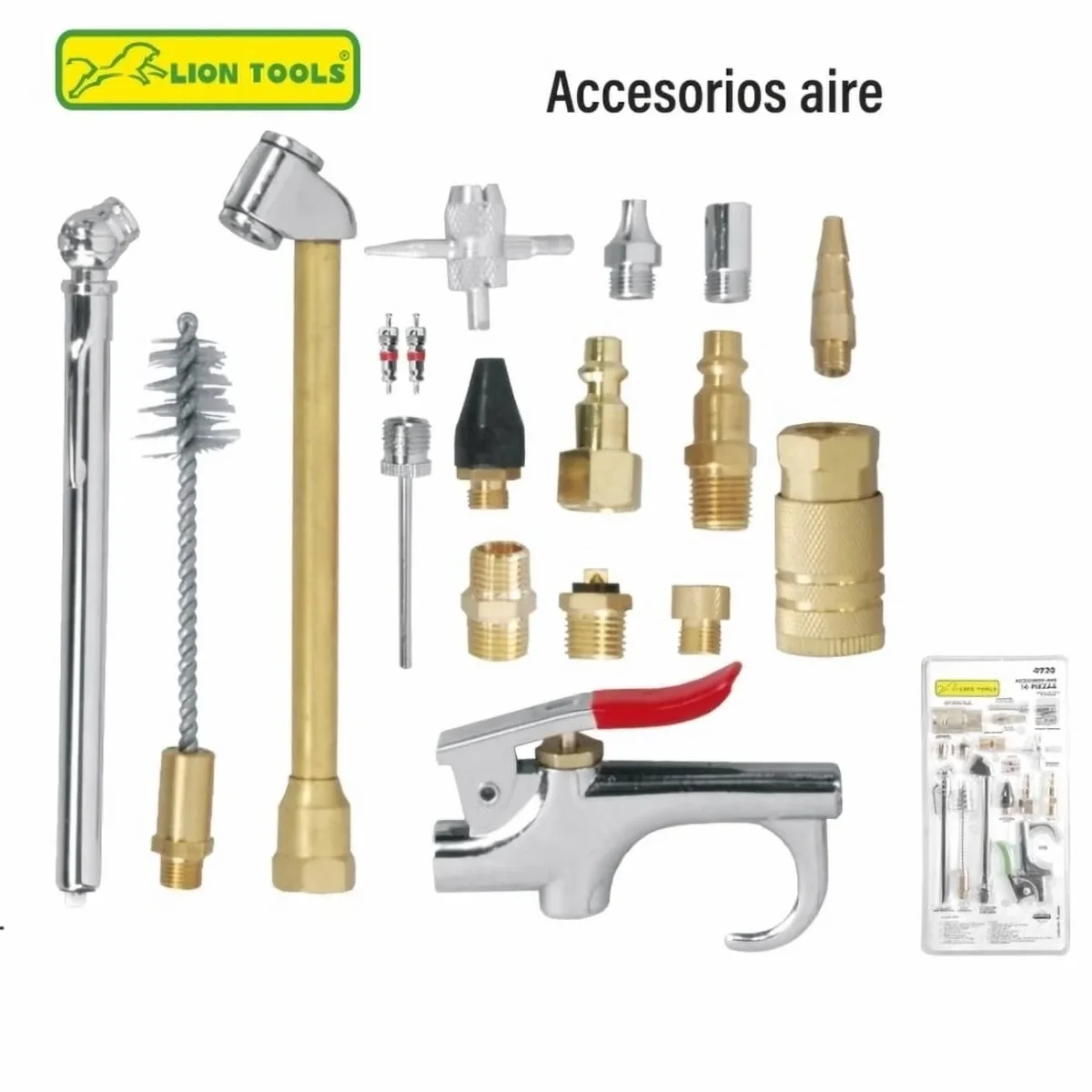 Accesorios para compresor de aire 18 piezas Lion tools