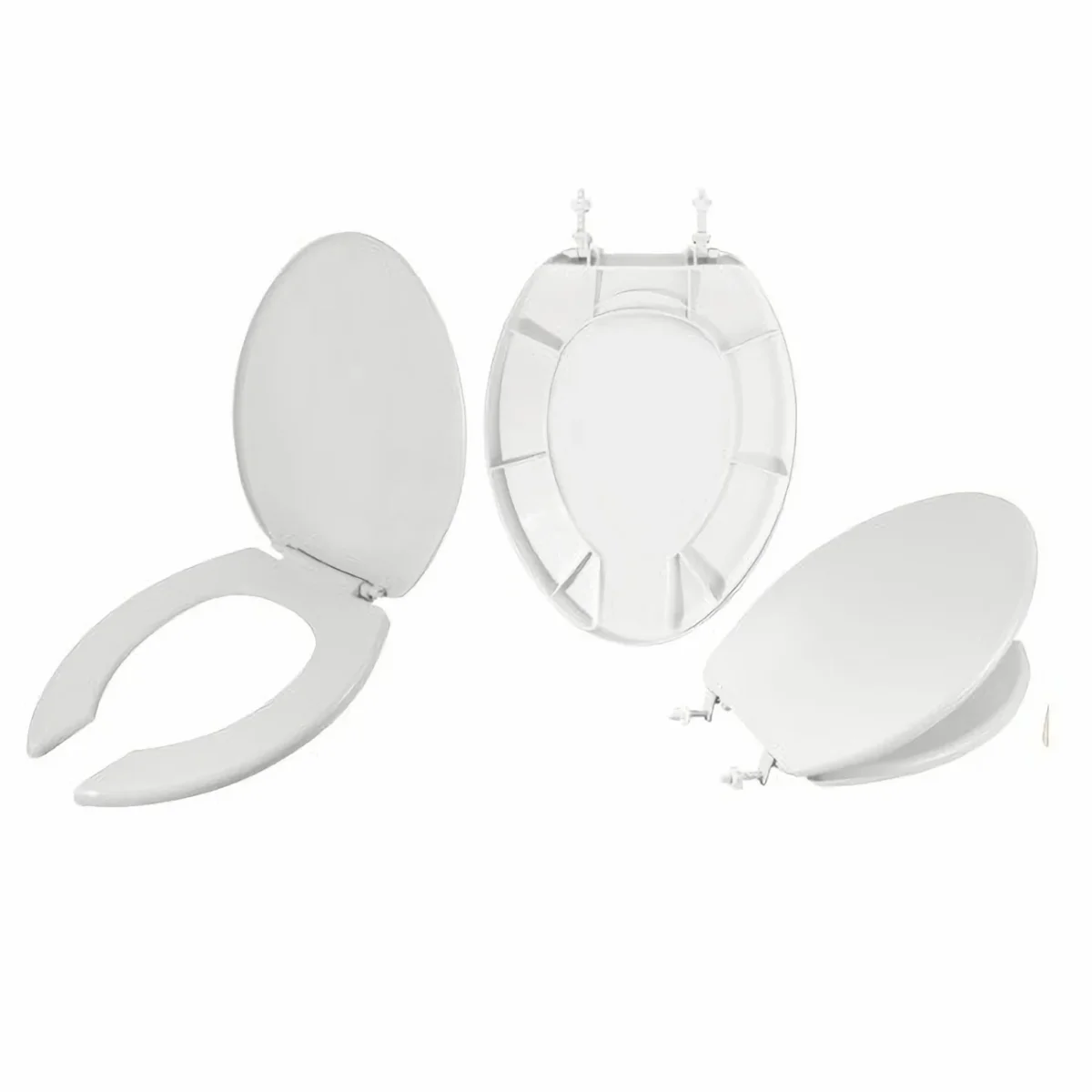 Asiento de baño alargado color blanco - Imagen 2