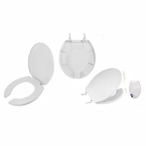 Asiento para taza de baño redondo color blanco