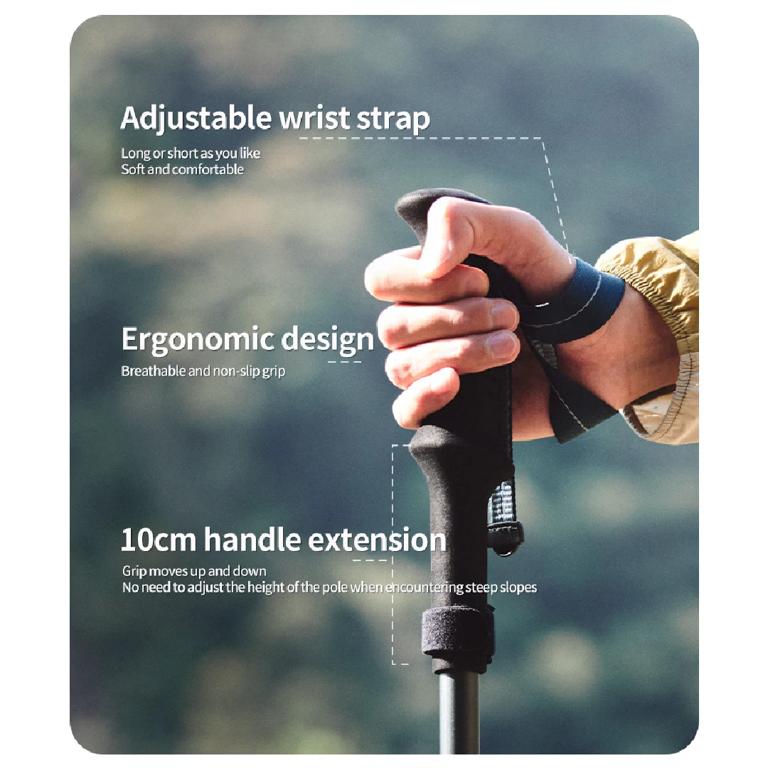 BASTONES PLEGABLES NATUREHIKE TRAIL PRO - Imagen 8