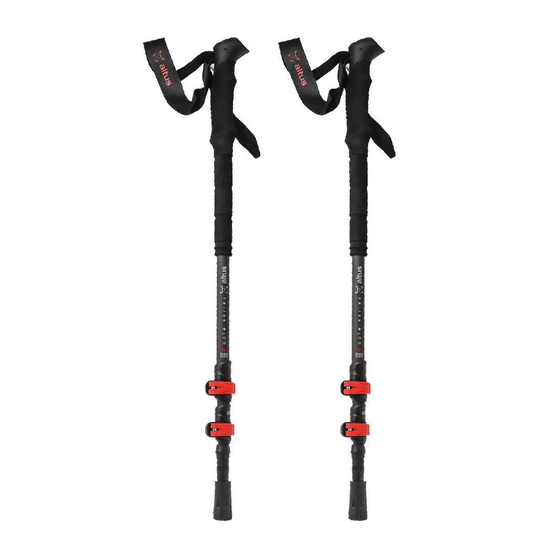 BASTONES TREKKING ALTUS ACEBO DE CARBON - Imagen 2