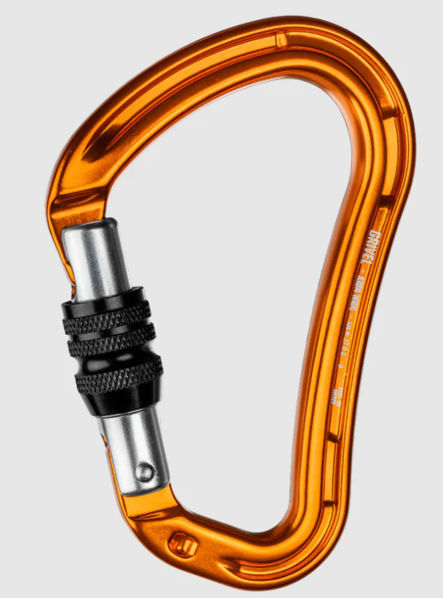 Mosqueton carabiner K18T WIDE SCREW GATE LOCK Grivel