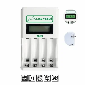 Cargador de pilas recargables AA y AAA