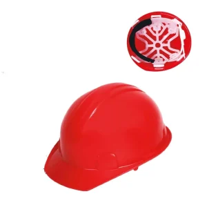 Casco de seguridad color rojo