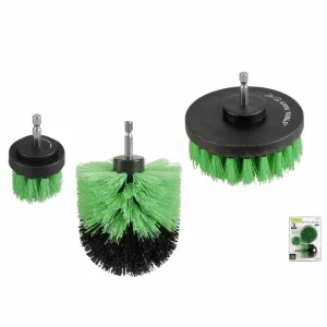 Cepillo polipropileno multiusos para taladro 3 piezas
