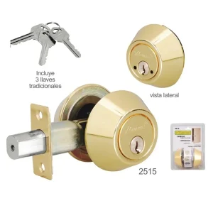 Cerradura cerrojo doble cilindro