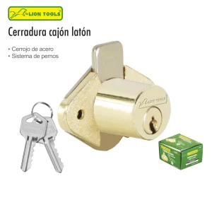 Cerradura para mueble de madera