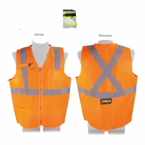 Chaleco naranja con reflejante talla xl