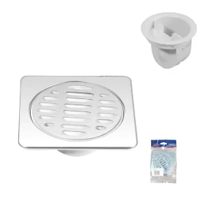 Coladera cuadrada fácil instalación