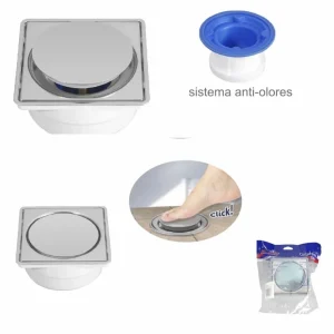 Coladera push cuadrada