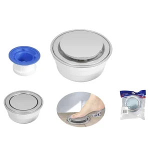 Coladera push redonda