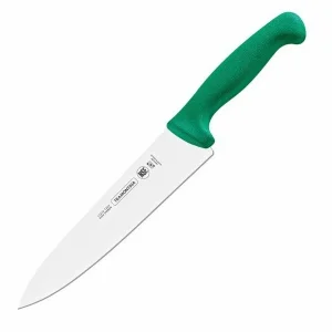 Cuchillo carnicero de chef Tramontina 8″ verde