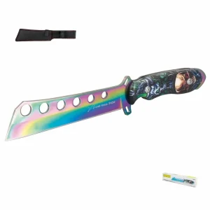 Cuchillo de monte hoja tornasol