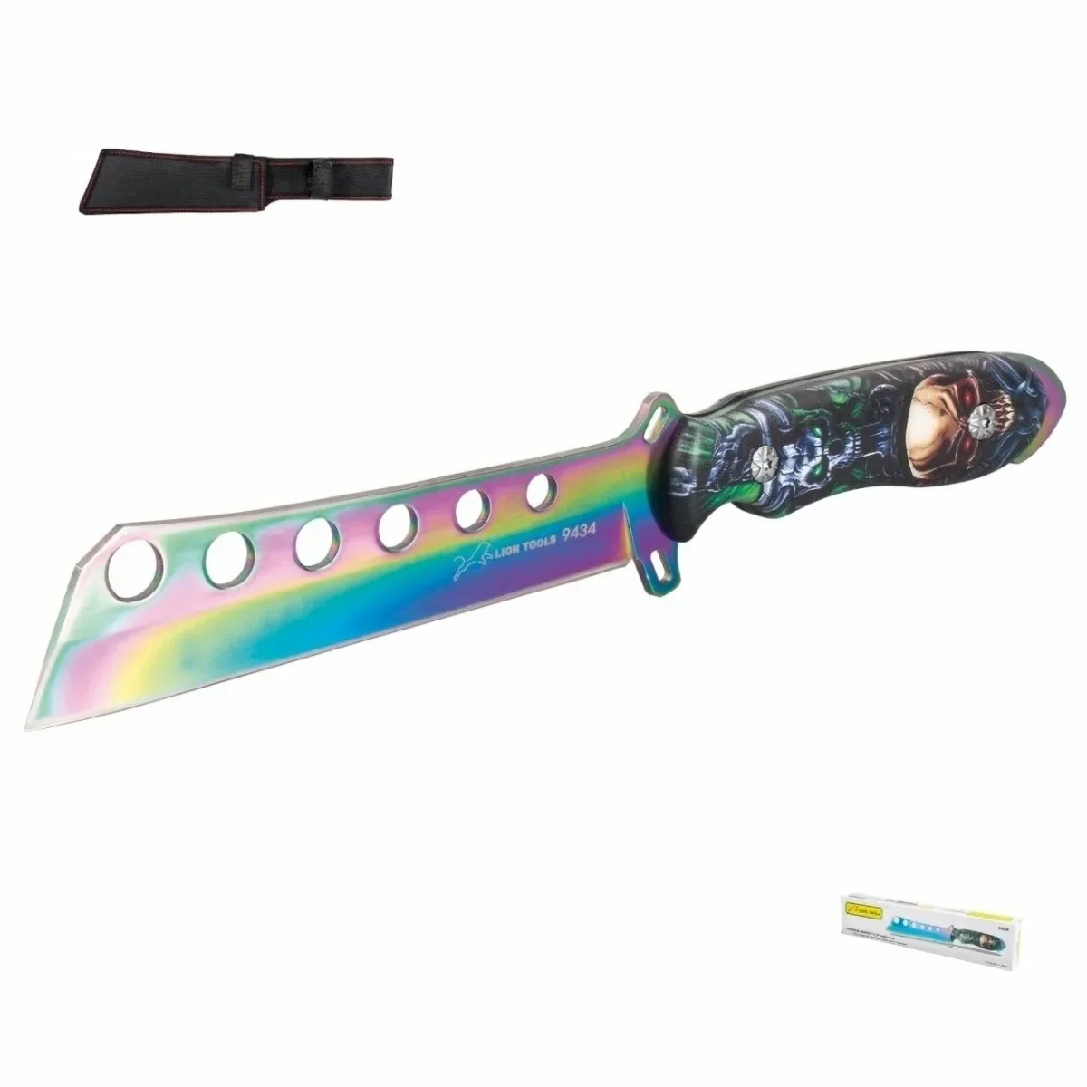 Cuchillo de monte hoja tornasol