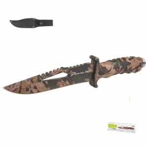 Cuchillo de supervivencia camuflaje 6 pulgadas