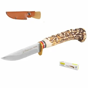 Cuchillo delgado mango imitación cuerno