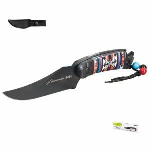 Cuchillo táctico pequeño negro 4 1/2