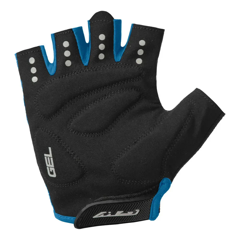 Guantes Ciclismo Dedo Corto Gw Jet Gel Azul L - Imagen 4