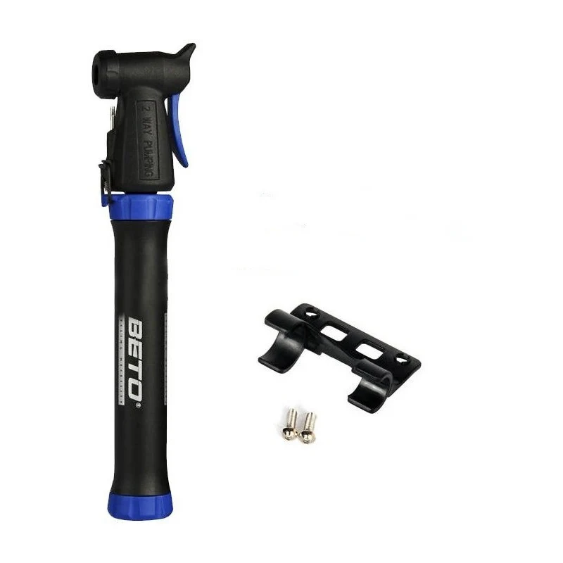 Bomba Inflador Beto Bicicletas Ruta Mtb 80 Psi Soporte Aguja Negro - Imagen 4