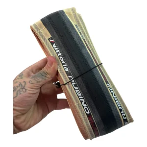 Llanta Bicicleta 700 Vittoria Rubino Iv Plegable Original Negra Cara Café