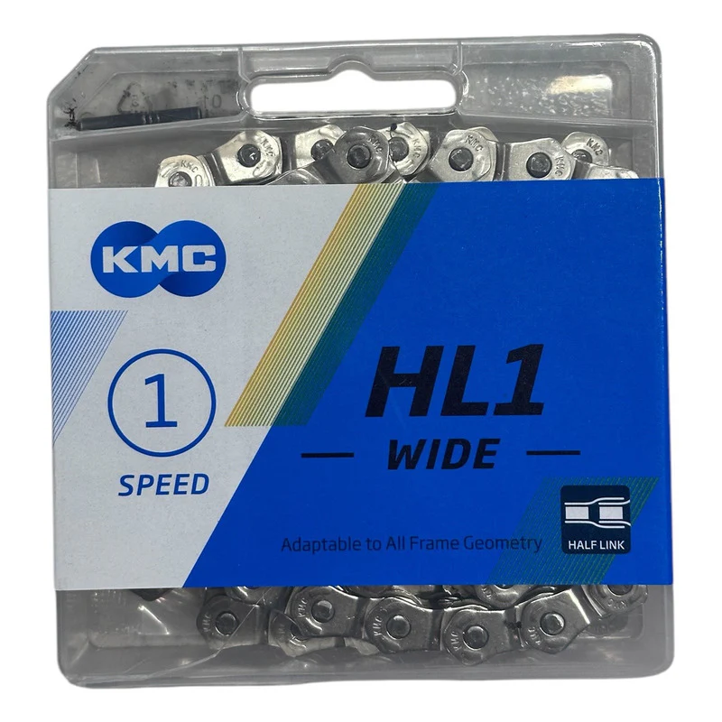 Cadena Bicicleta 1vel Kmc Original Cromada Cromada - Imagen 2