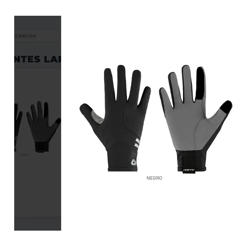 Guantes Ciclismo Mtb Ruta Dedo Largo Gw Hotly Negro S - Imagen 2