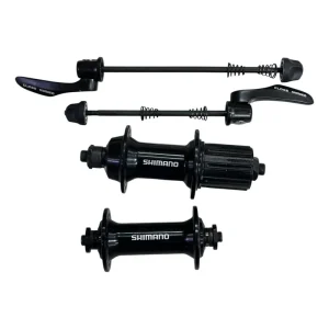Juego De Manzanas Shimano Rs400 10-11v Herradura 36h Negro