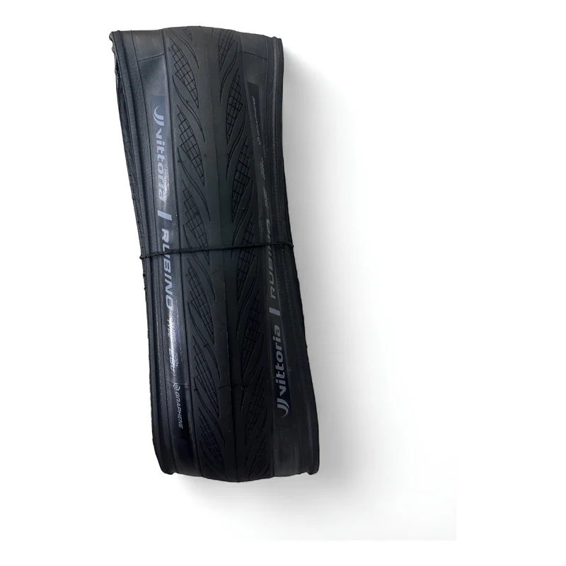 Llanta Bicicleta Ruta Vittoria Rubino 700x28 Plegable Negro