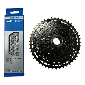 Cassette + Cadenilla Shimano Cues 11-45 11v Gris Oscuro 11 45