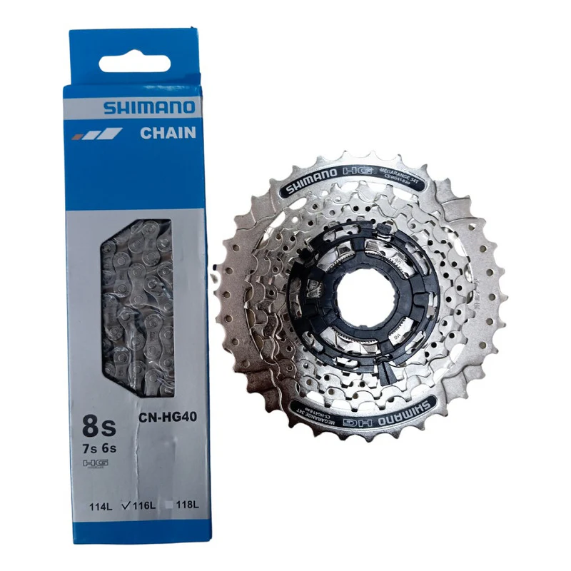 Pacha Cassette + Cadenilla Shimano Original 8v - Imagen 9