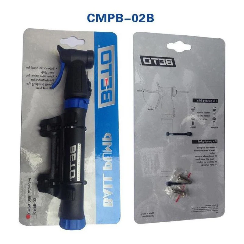 Bomba Inflador Beto Bicicletas Ruta Mtb 80 Psi Soporte Aguja Negro - Imagen 6