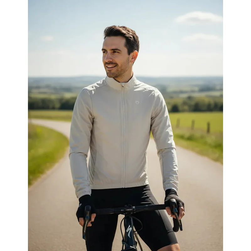 Chaqueta Ciclismo Mtb Ruta Gw Lane Cortavientos Marfil L Lisa