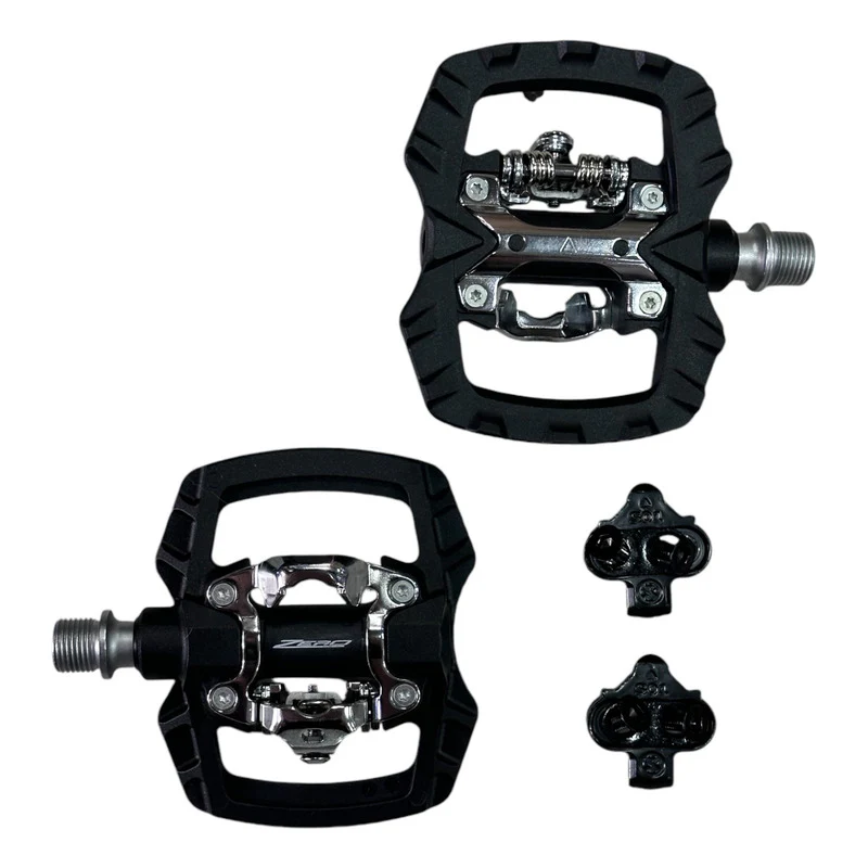 Pedales Bicicleta Doble Propósito Mtb Ontrail Zero Negro - Imagen 3