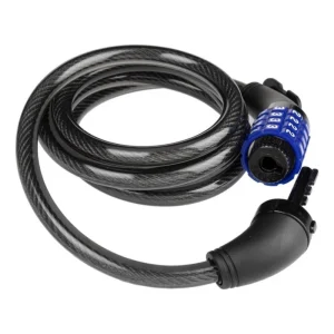 Candado Para Bicicleta De Clave Gw Guaya 150 Cm Color Negro