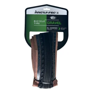 Llanta Bicicleta Gravel Innova Pro 700*45 Plegable Tubeless Color Negro-cafe