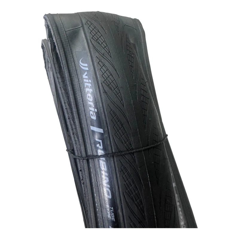 Llanta Bicicleta Ruta Vittoria Rubino 700x28 Plegable Negro - Imagen 3