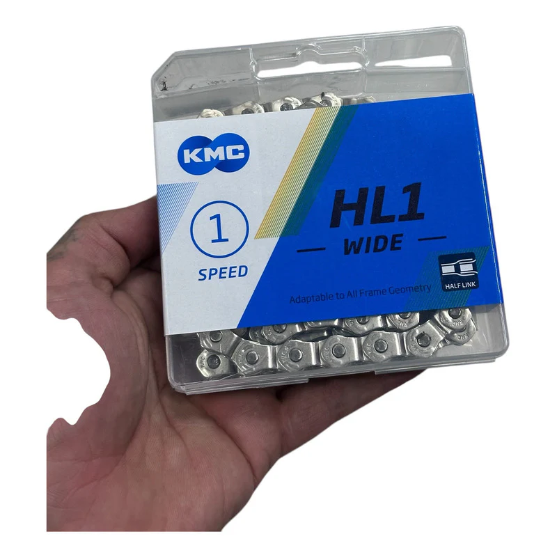 Cadena Bicicleta 1vel Kmc Original Cromada Cromada - Imagen 3