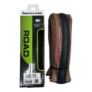 Llanta Bicicleta Ruta Innova Pro 700x28 Plegable Color Cara Café