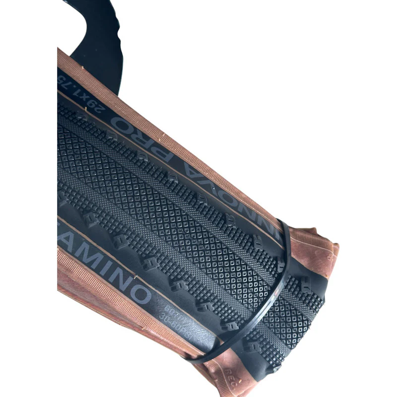 Llanta Bicicleta Gravel Innova Pro 700*45 Plegable Tubeless Color Negro-cafe - Imagen 4