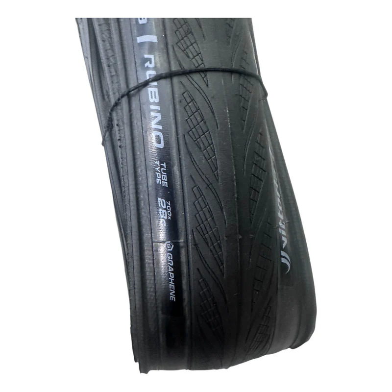 Llanta Bicicleta Ruta Vittoria Rubino 700x28 Plegable Negro - Imagen 4